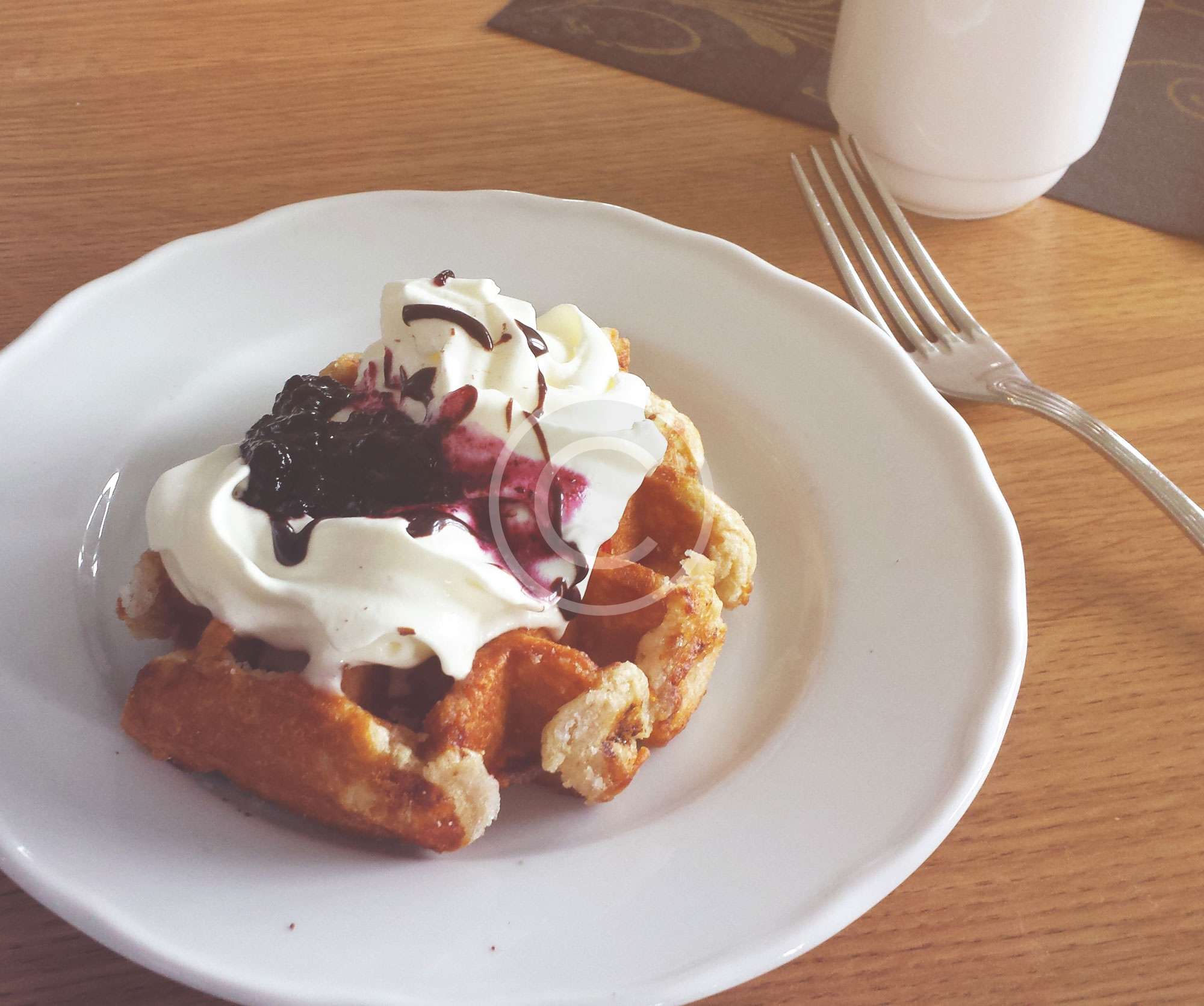 Waffles with Cream